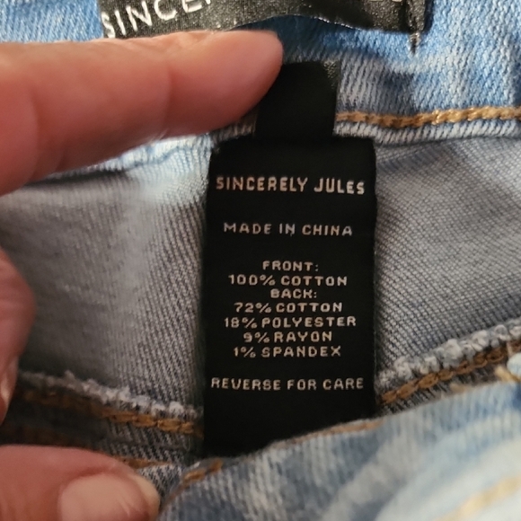 Sincerely Jules Trendy Light Blue Denim Shorts - Picture 4 of 8